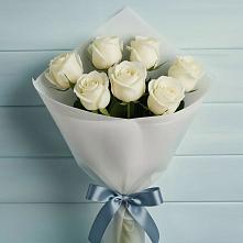 Букет 7 Белых роз Эдлесс Лав в Переславле-Залесском
