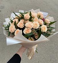 Букет Кремовые розы Латте в Переславле-Залесском