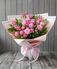Букет Розовый кустик в Переславле-Залесском