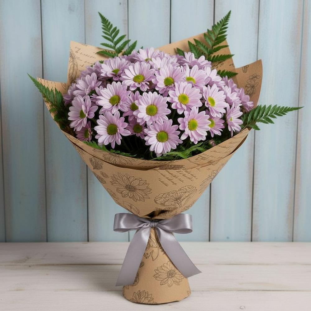 Букет цветов из: Хризантемы в Переславле-Залесском