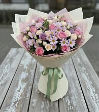 Букет цветов из:  Розы и Хризантемы в Переславле-Залесском