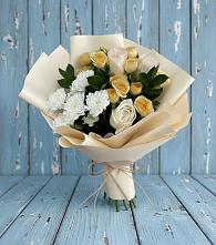 Букет цветов из:  Розы и Хризантемы в Переславле-Залесском