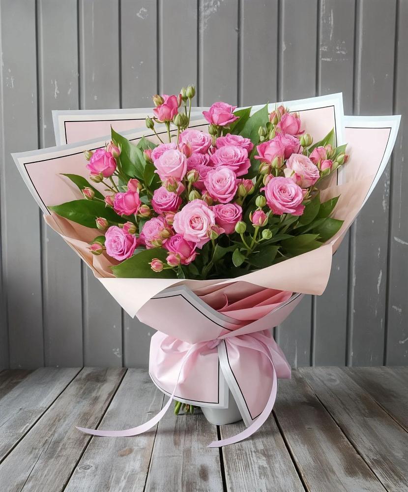Букет Розовый кустик в Переславле-Залесском