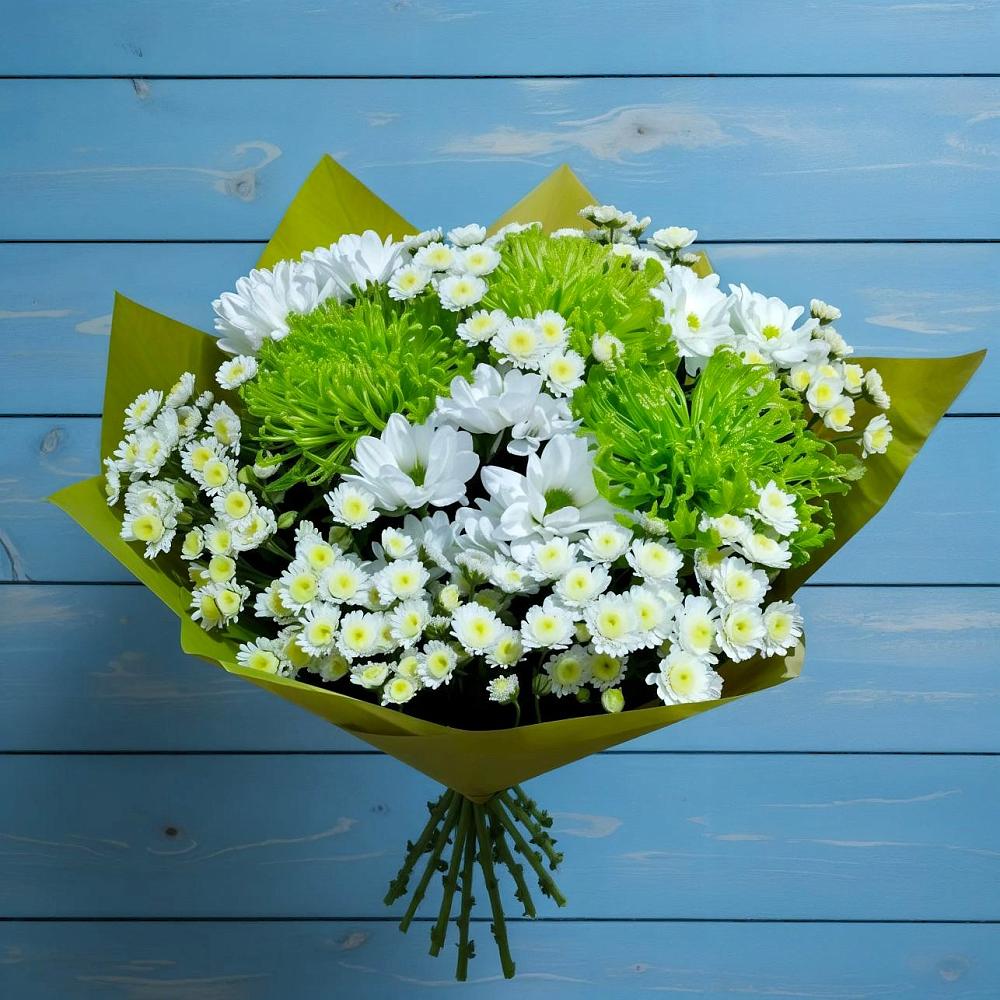 Букет цветов из: Хризантемы в Переславле-Залесском