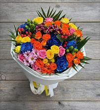 Букет цветов из:  Розы и Хризантемы в Переславле-Залесском