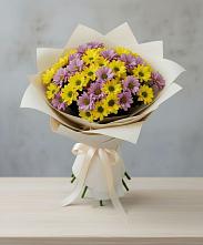 Букет цветов из:  Хризантемы в Переславле-Залесском