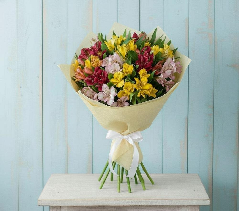 Букет цветов из: Альстромерии в Переславле-Залесском