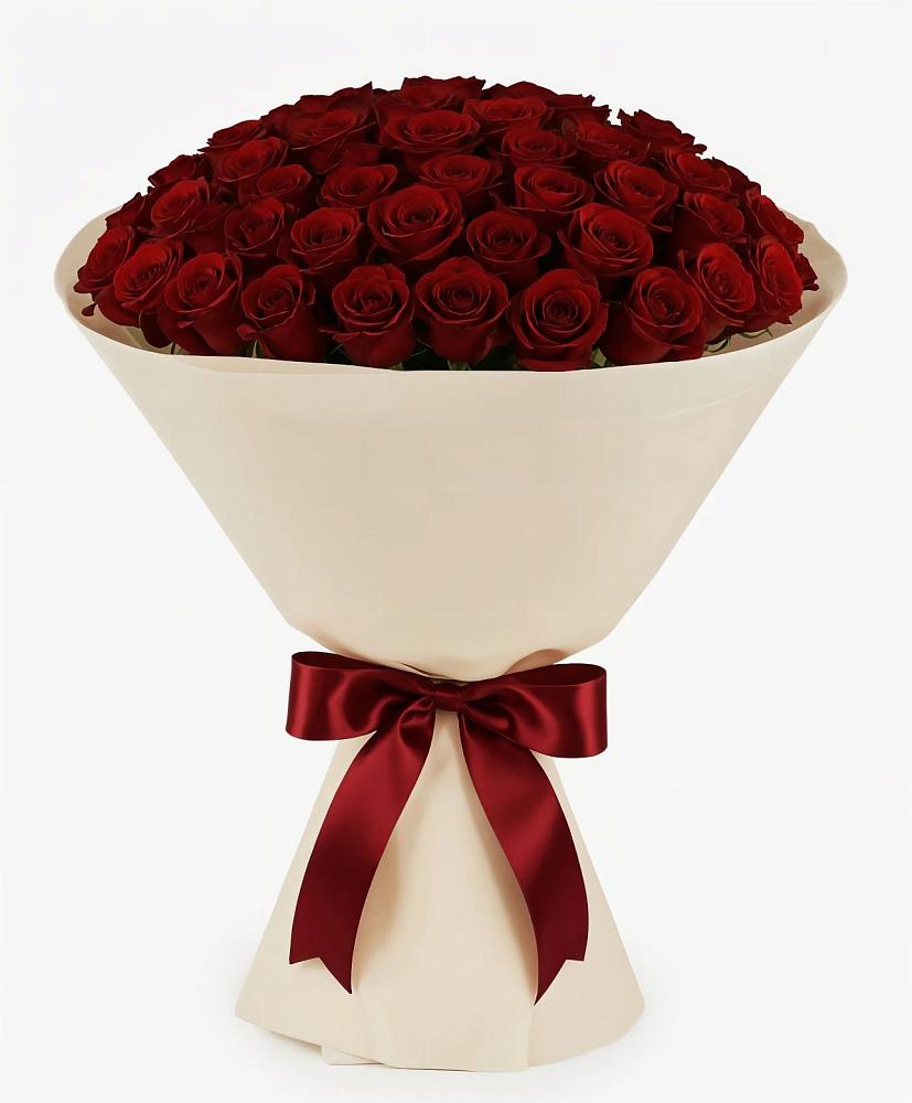 Букет 101 Бордовая роза Блэк Бакарра в Переславле-Залесском