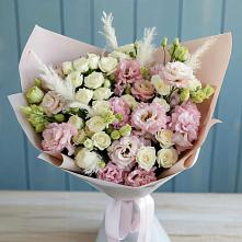 Букет цветов из:  Альстромерии и Розы в Переславле-Залесском